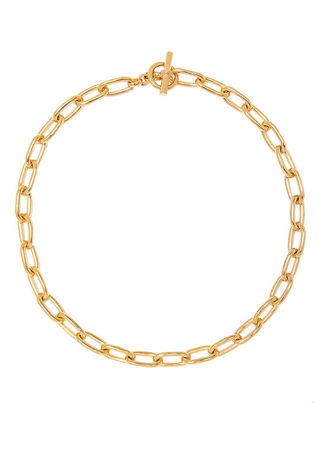 Tilly Sveaas Small Oval schakelketting verguld - voorkant 2 goud