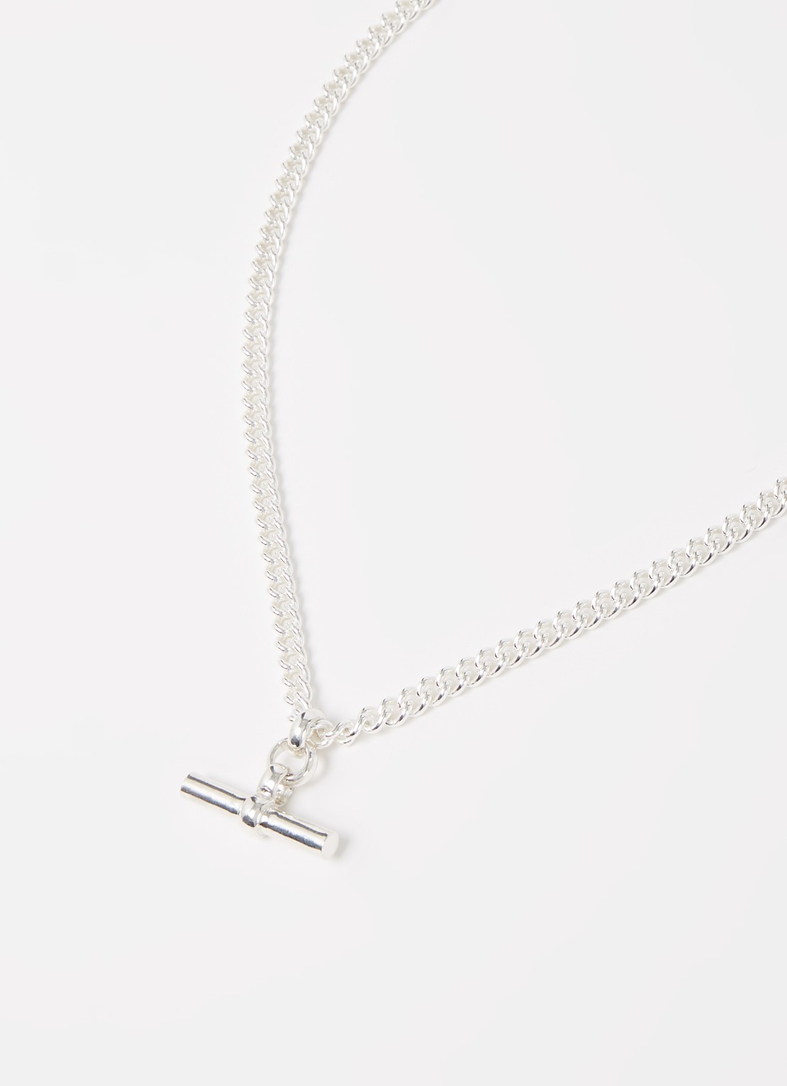 Tilly Sveaas T-Bar schakelketting van zilver - detail 4 zilver