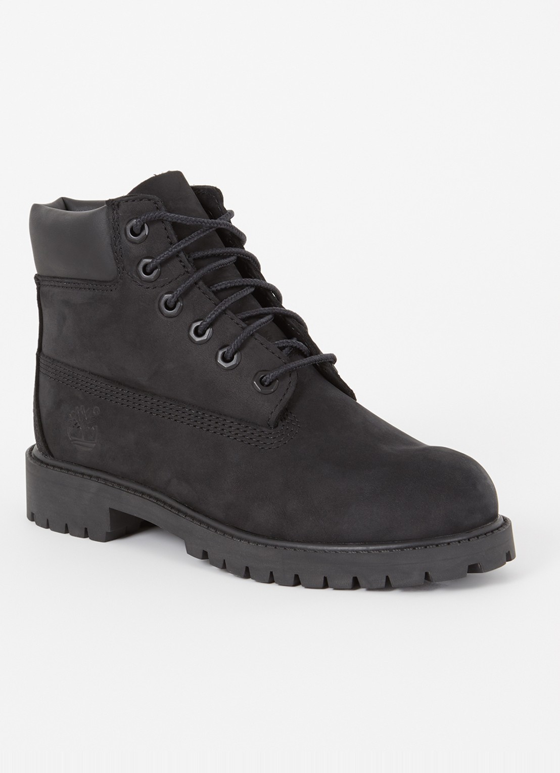 Timberland 6 Inch veterboot van nubuck - voorkant zwart