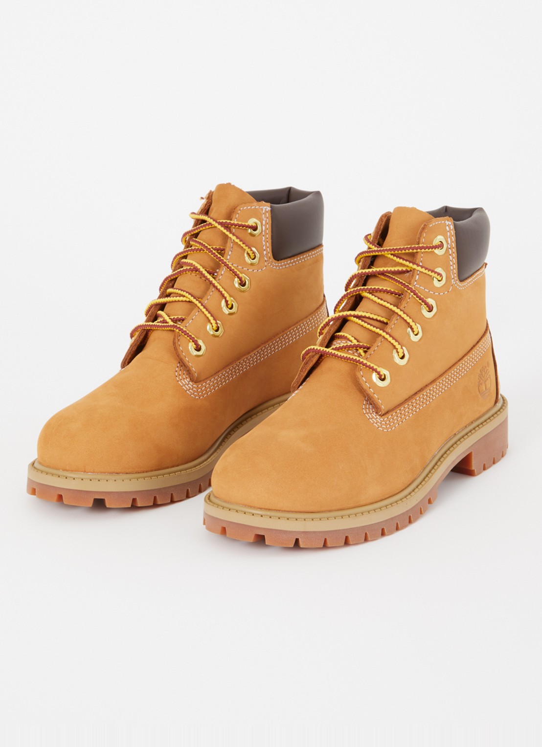 Timberland 6 Inch veterboot van nubuck - voorkant 4 camel