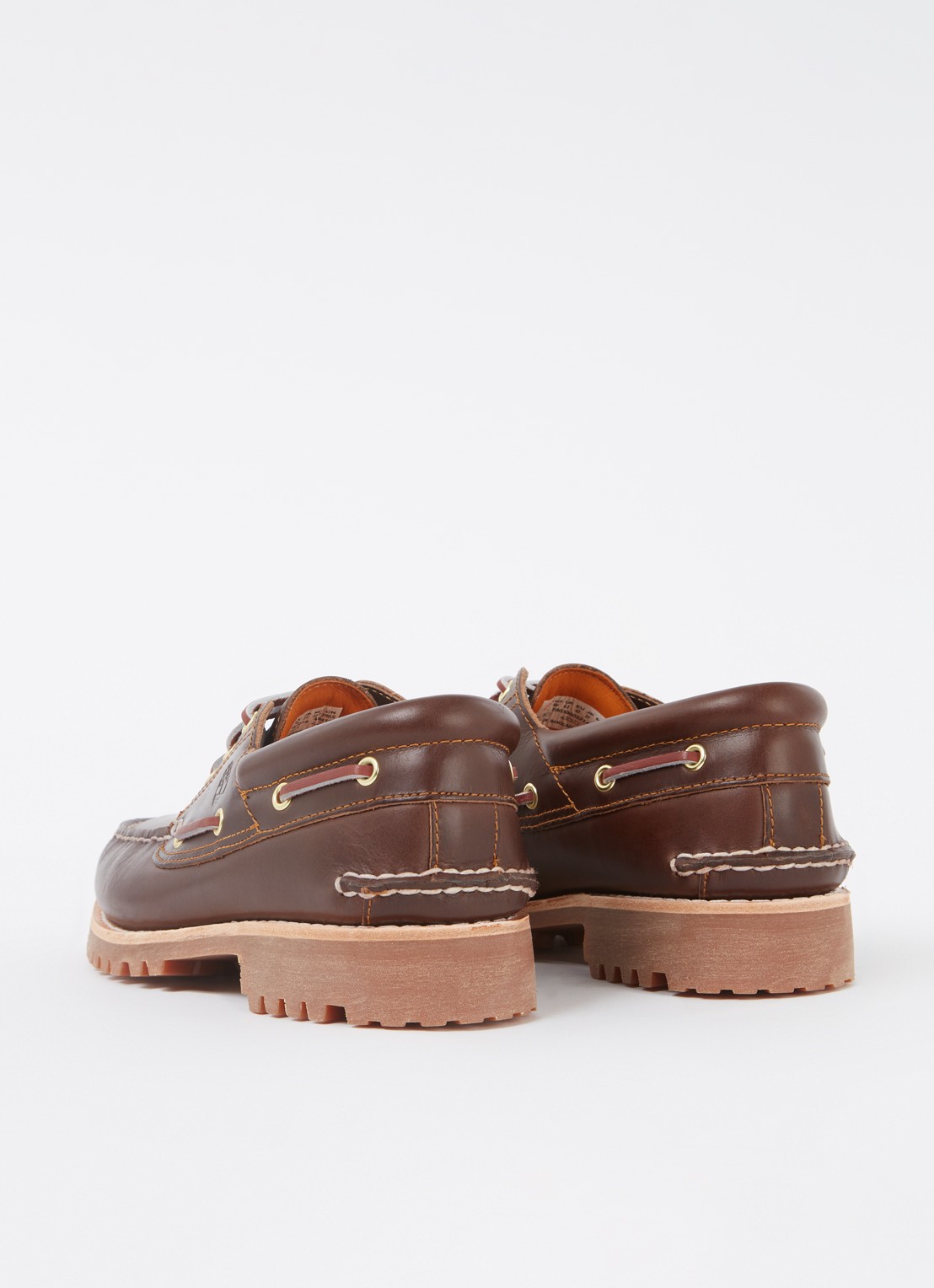 Timberland Authentic 3 Eye Classic bootschoen van leer - achterkant bruin