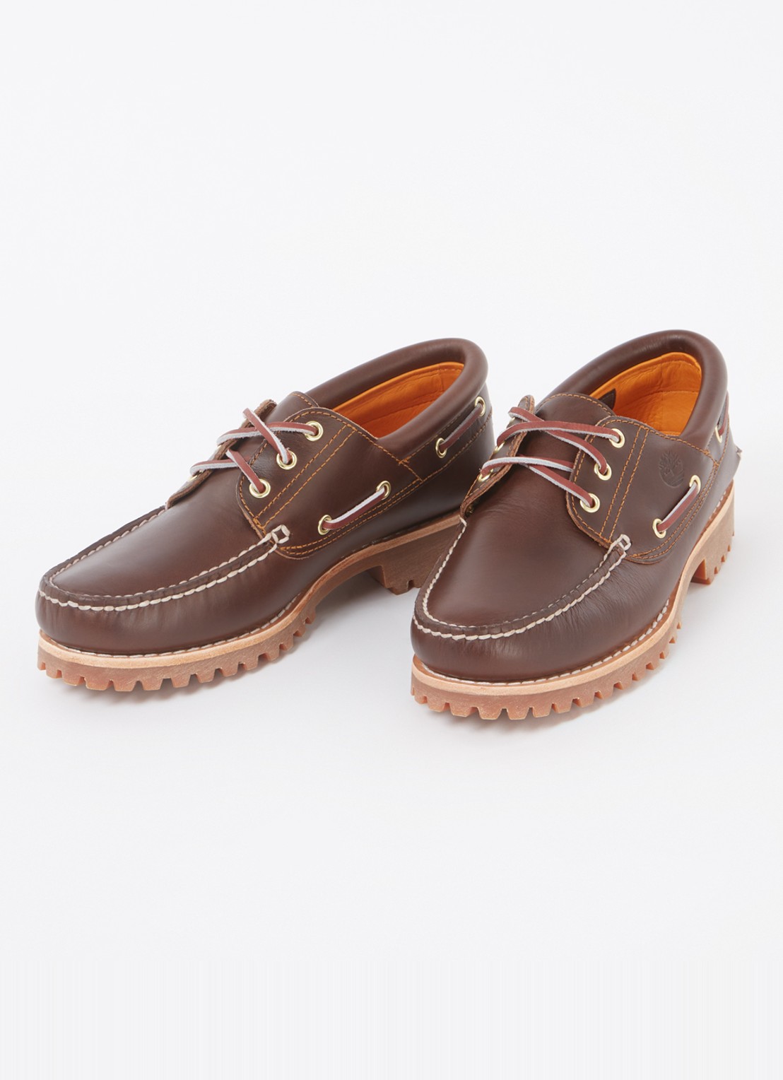 Timberland Authentic 3 Eye Classic bootschoen van leer - detail 2 bruin