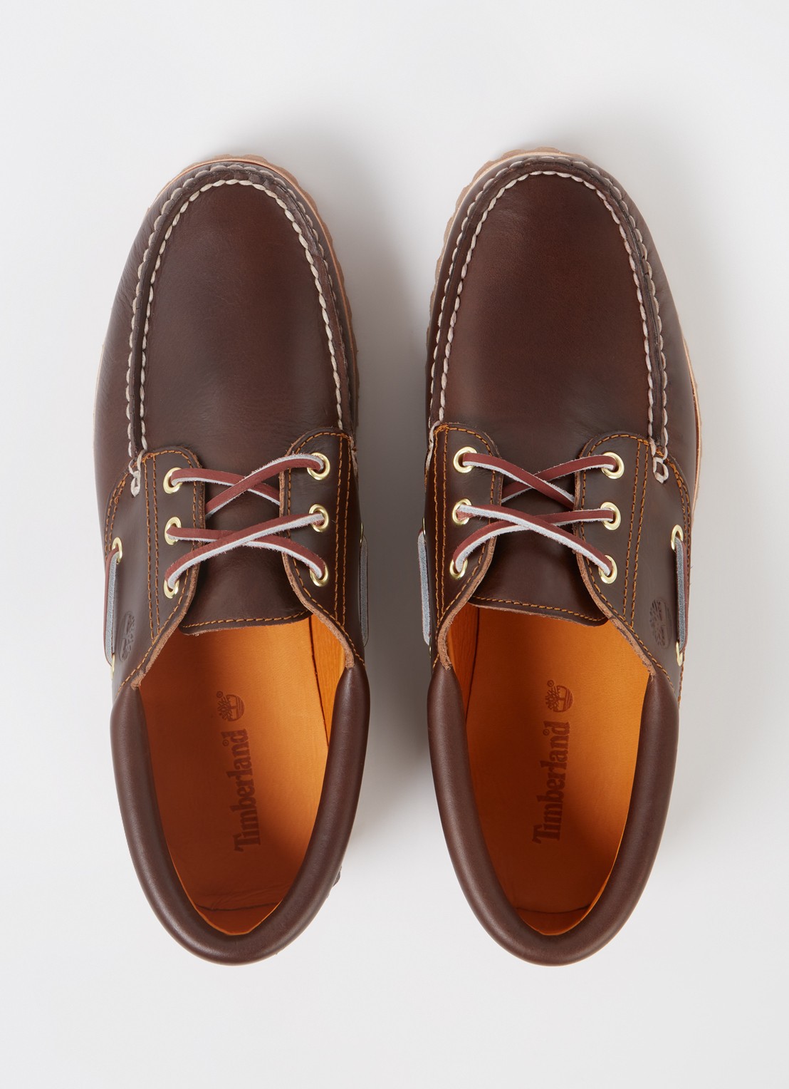 Timberland Authentic 3 Eye Classic bootschoen van leer - detail 3 bruin
