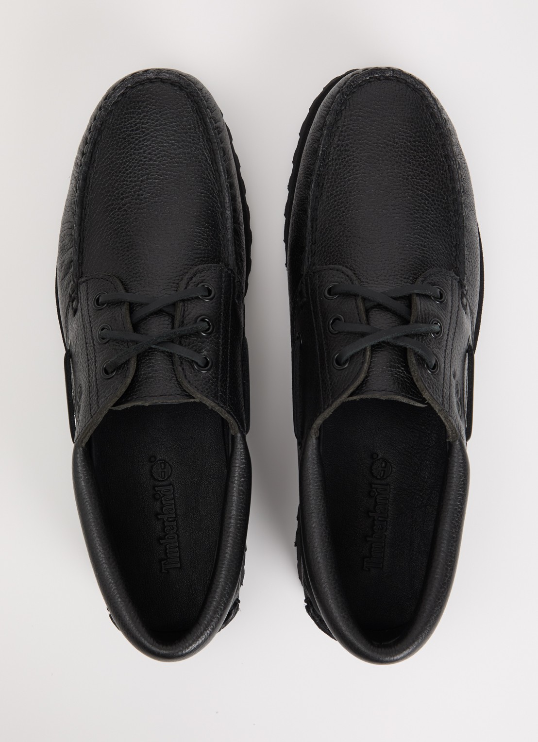 Timberland Authentic bootschoen van leer - detail 2 zwart