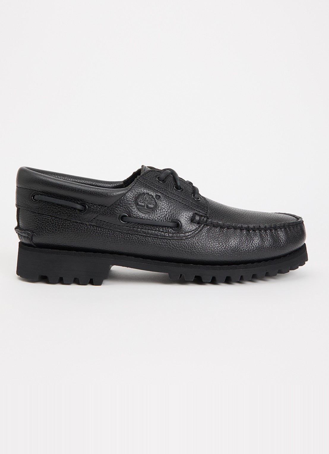 Timberland Authentic bootschoen van leer - voorkant 4 zwart