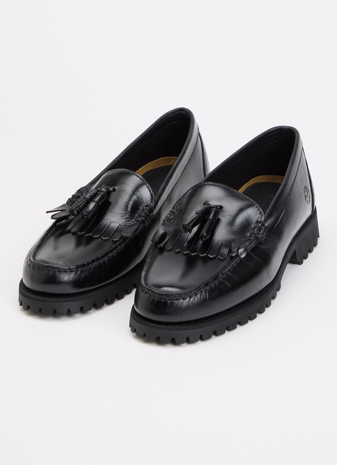Timberland  Authentic loafer van lakleer met franjes - detail 2 zwart