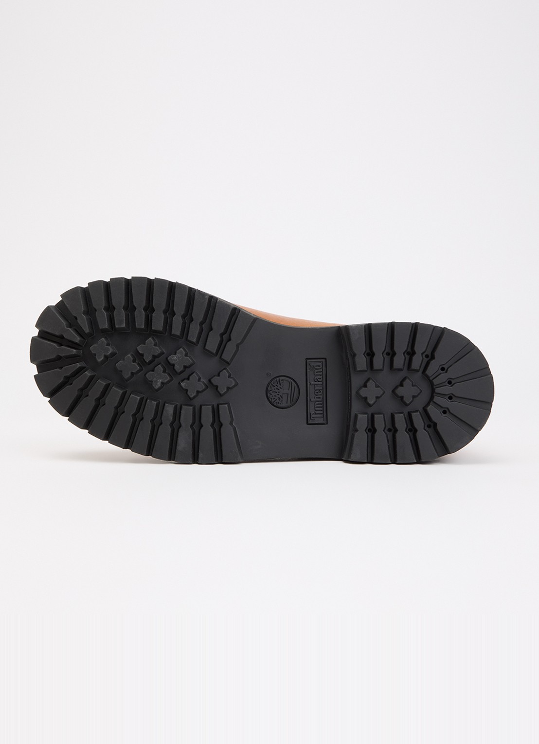 Timberland Biker boot van leer met logo - detail 4 roestbruin