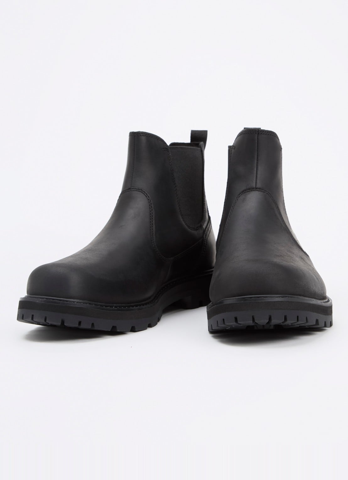Timberland Britton Road chelsea boot van leer - detail zwart