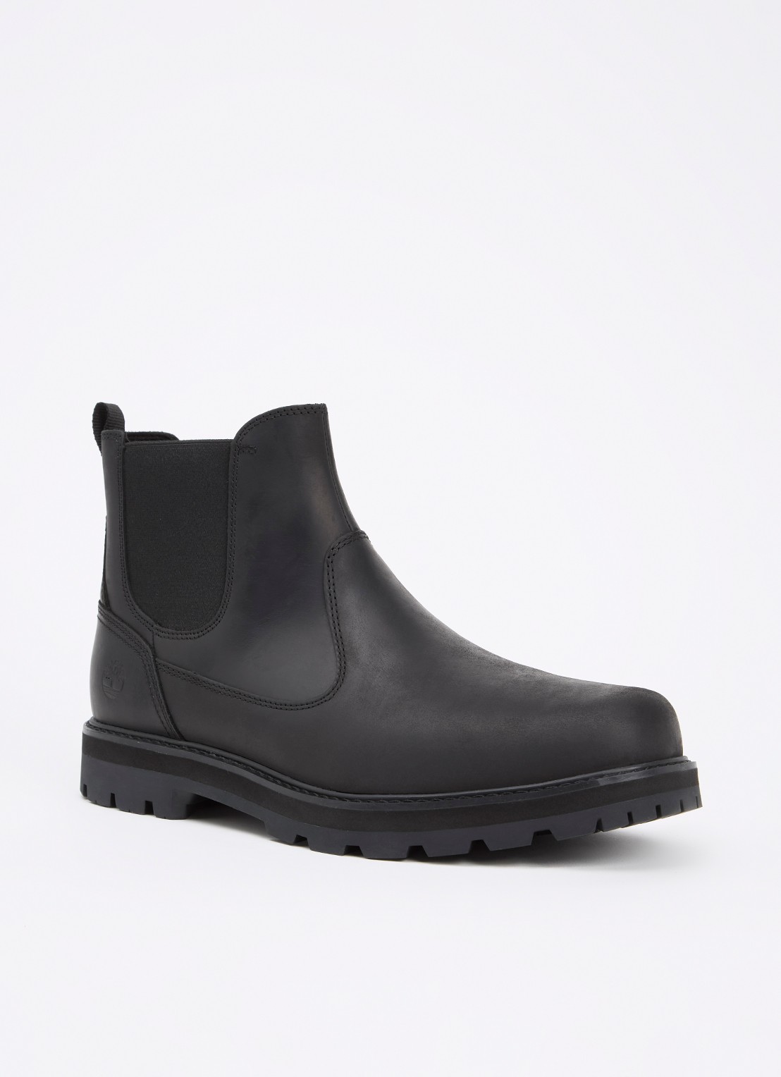 Timberland Britton Road chelsea boot van leer - voorkant 4 zwart