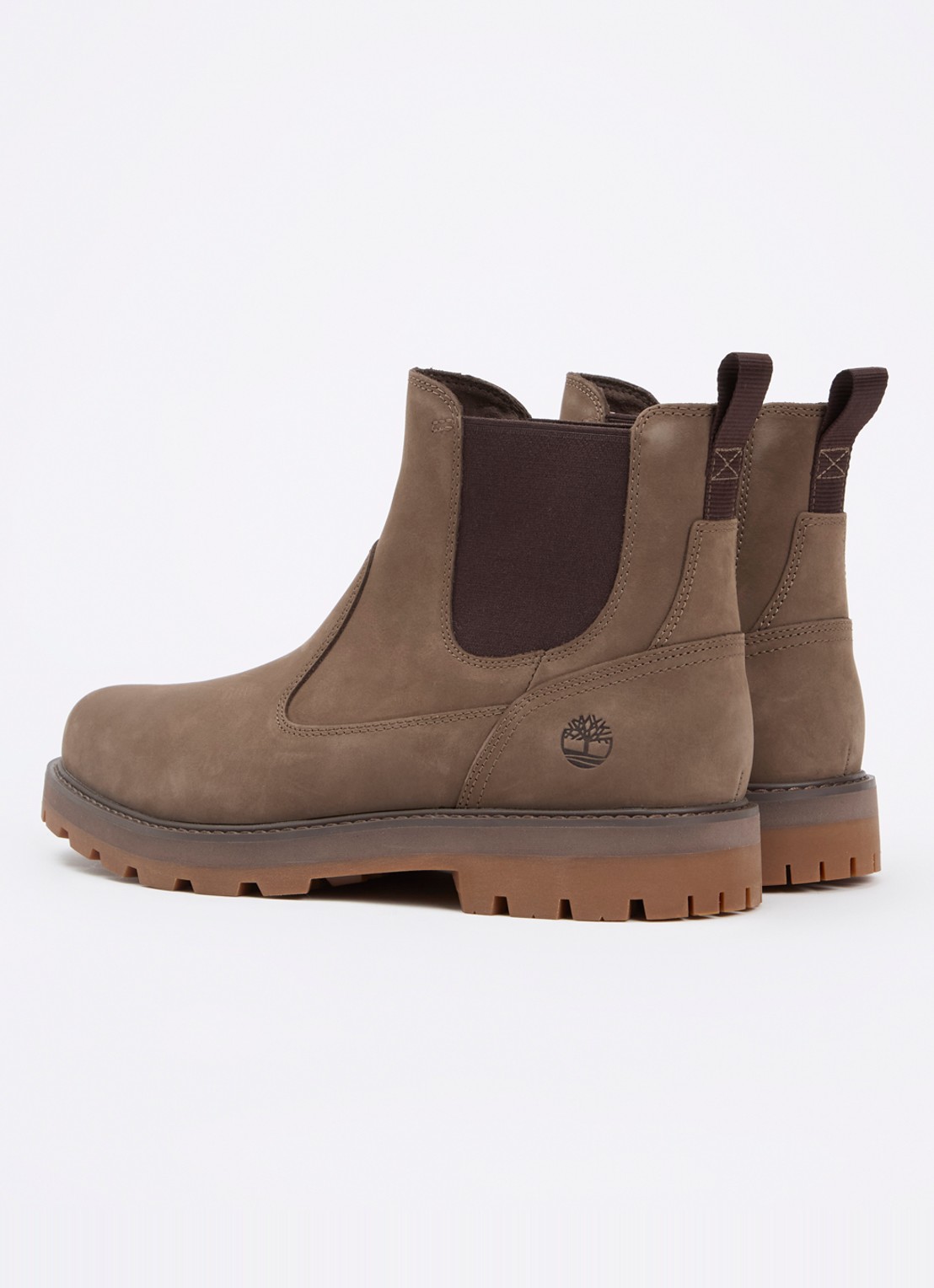 Timberland Britton Road chelsea boot van suède - achterkant 3 lichtbruin