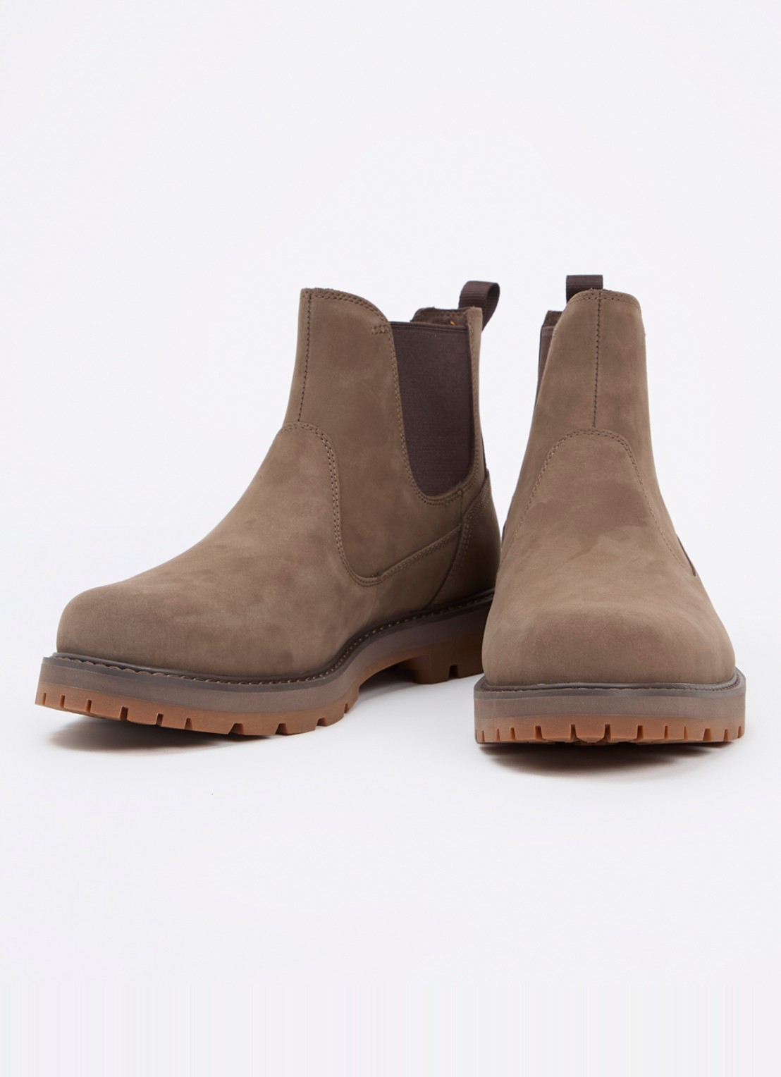 Timberland Britton Road chelsea boot van suède - detail lichtbruin