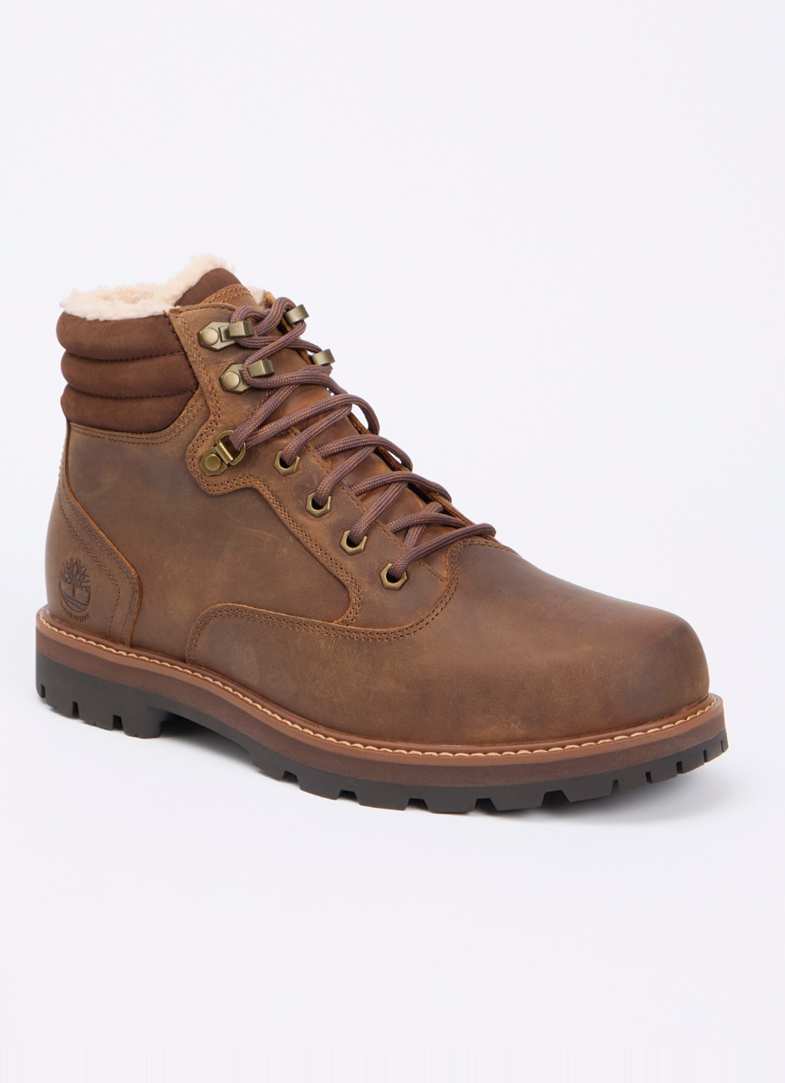Timberland Britton Road veterboot van leer - voorkant bruin