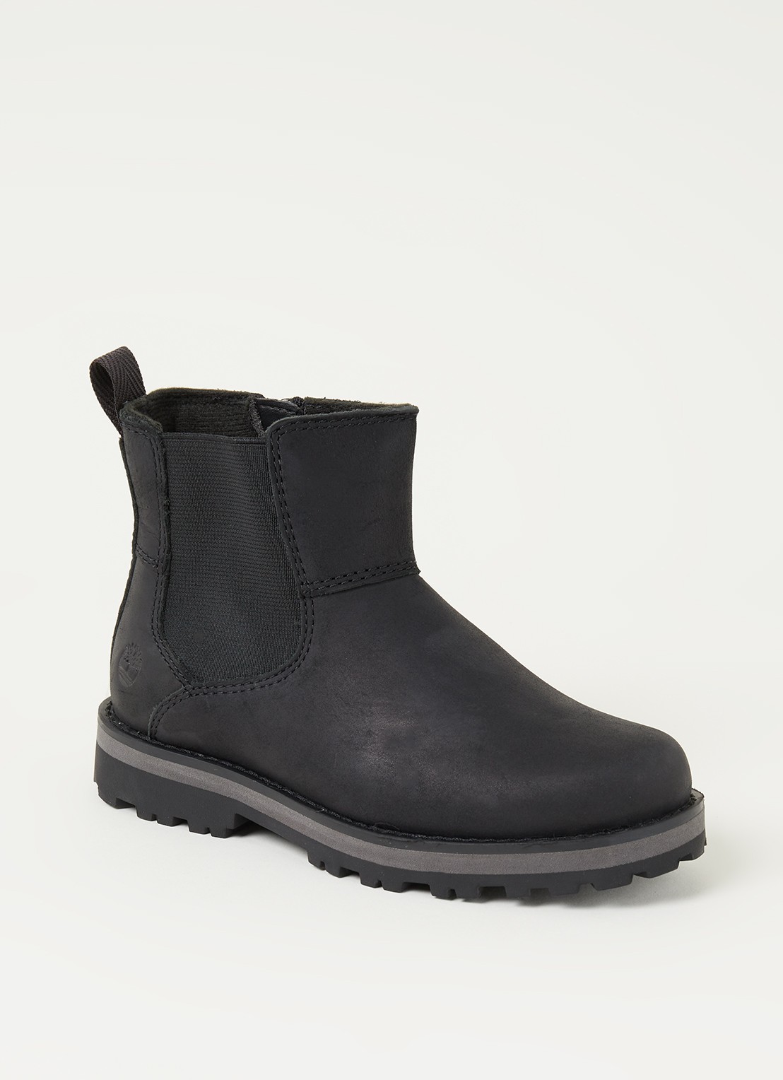 Timberland Courma chelsea boot van leer - voorkant zwart