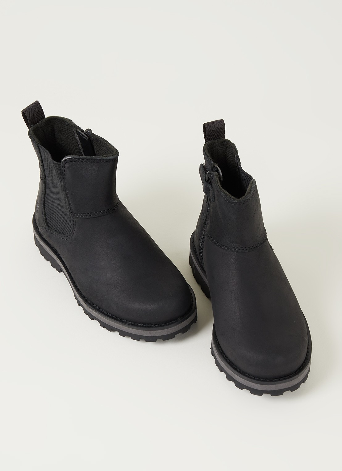 Timberland Courma chelsea boot van leer - voorkant 2 zwart