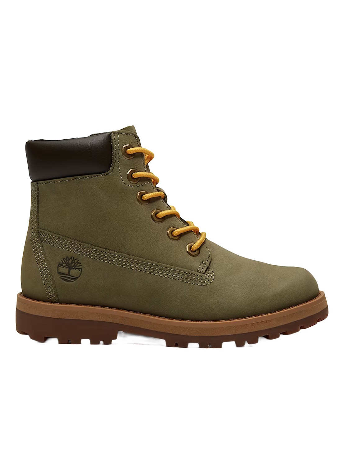 Timberland Courma Kid veterboot van leer - voorkant groen