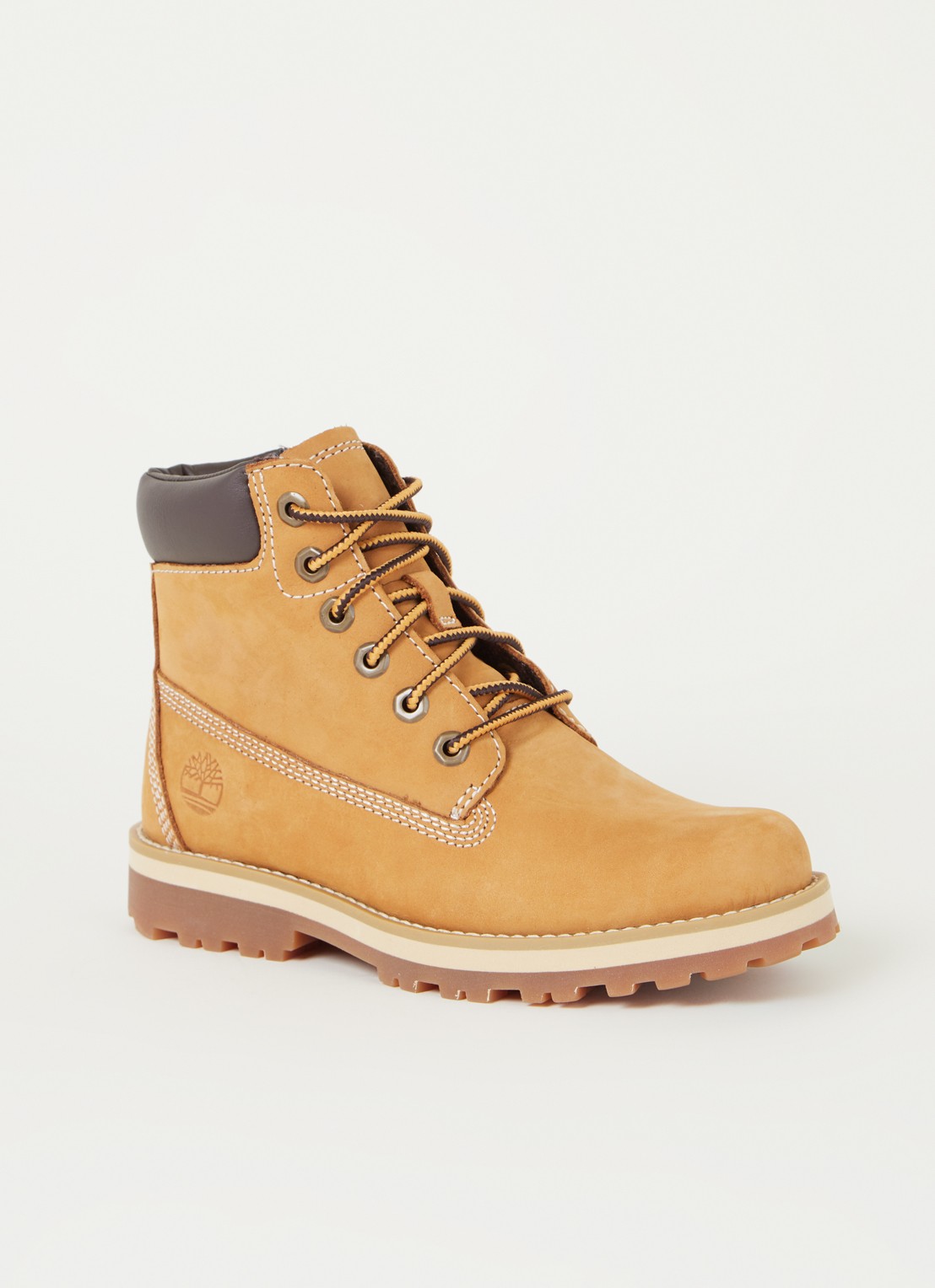 Timberland Courma veterboot van nubuck - voorkant geel