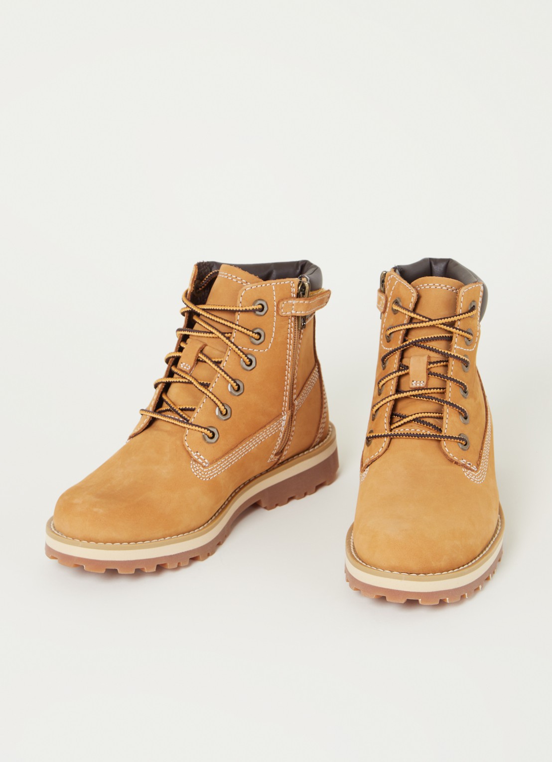 Timberland Courma veterboot van nubuck - voorkant 2 geel