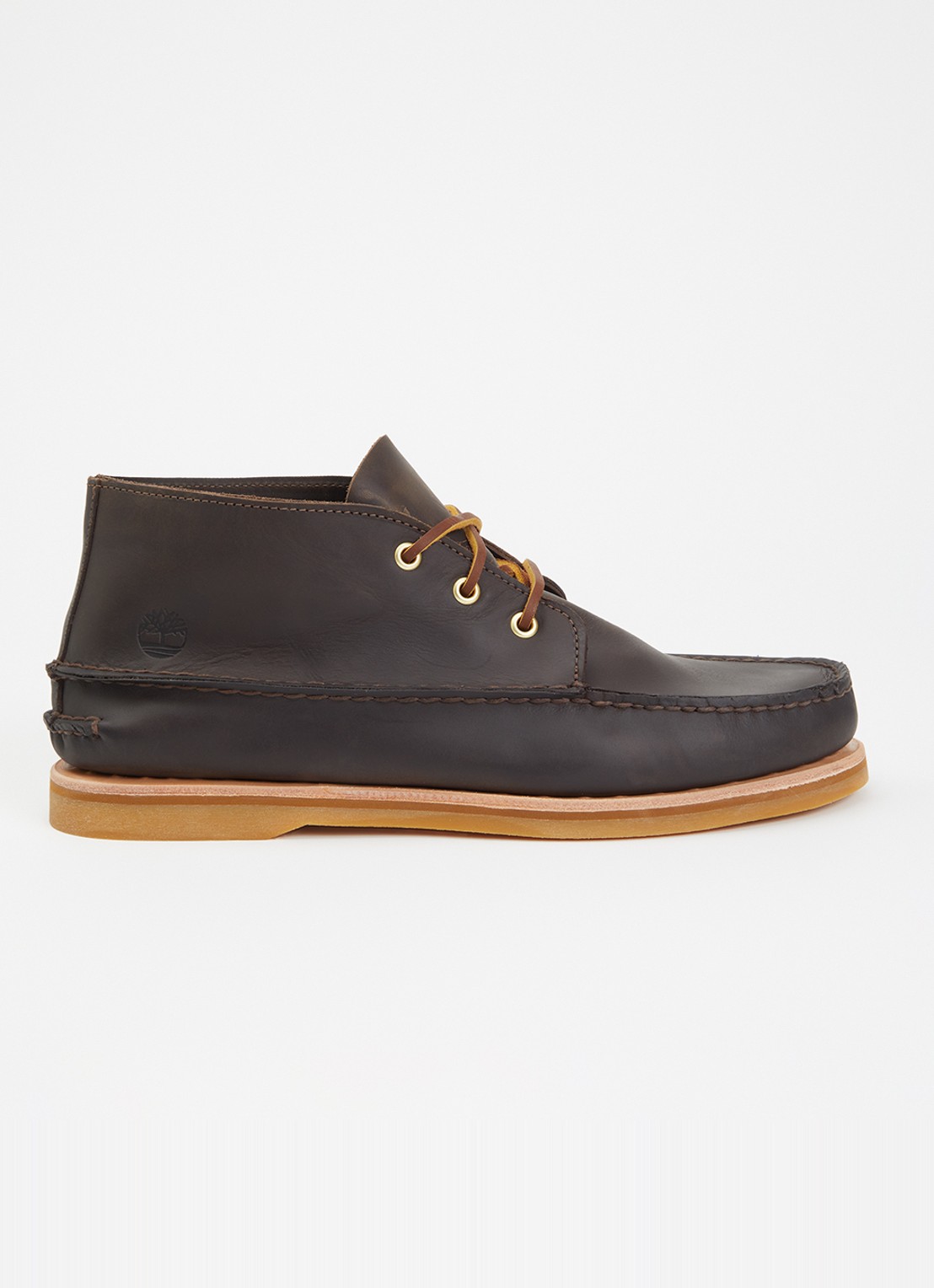 Timberland Crafted Boat veterschoen van suède - voorkant 5 donkerbruin