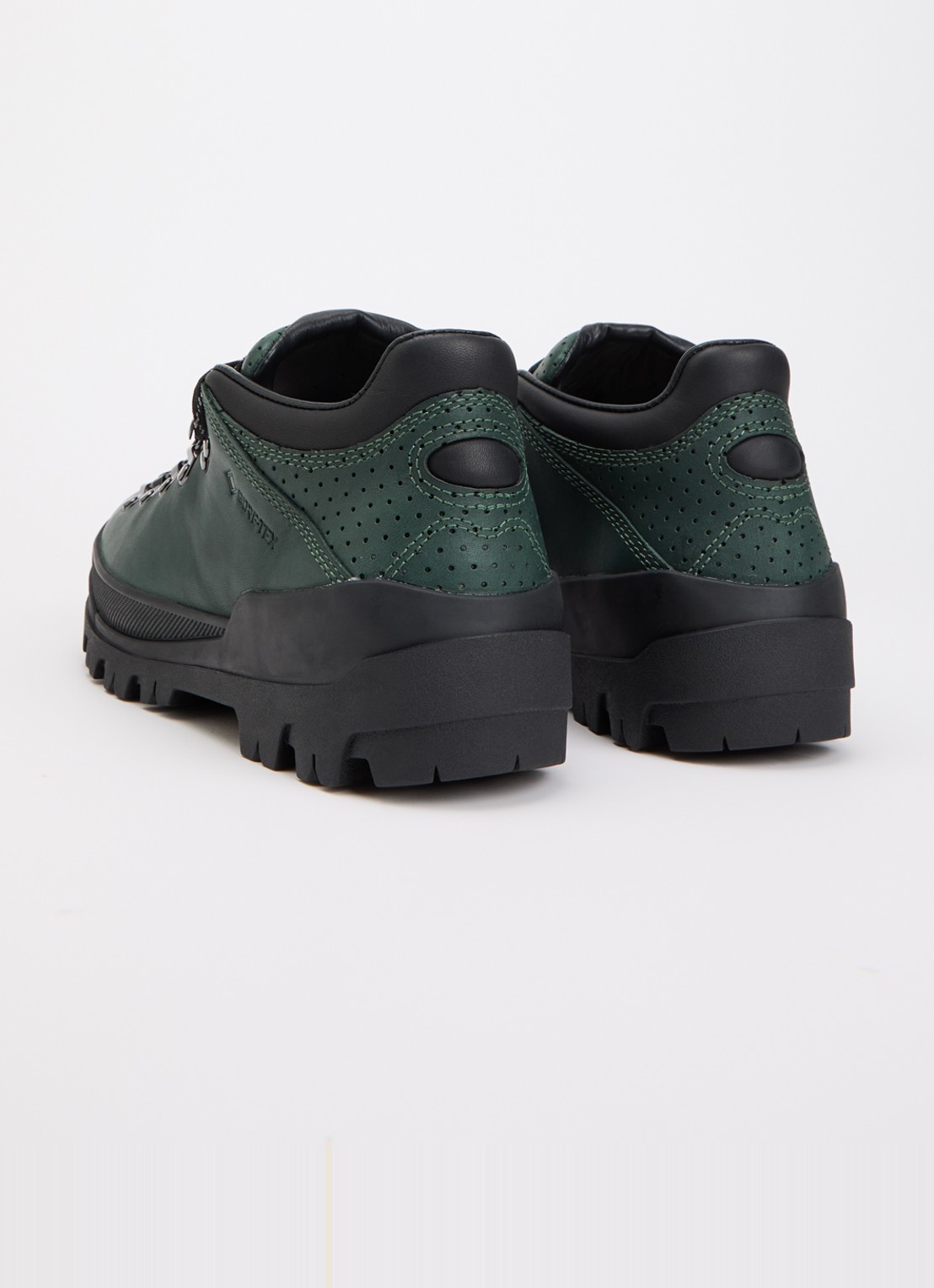 Timberland Low Lace GTX veterschoen van leer - achterkant donkergroen