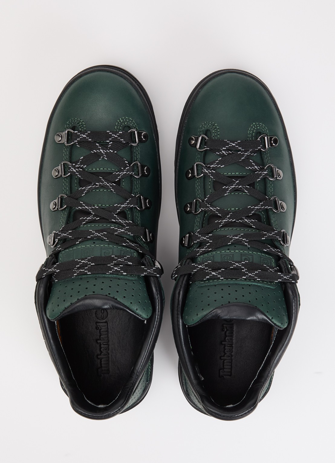 Timberland Low Lace GTX veterschoen van leer - detail 3 donkergroen