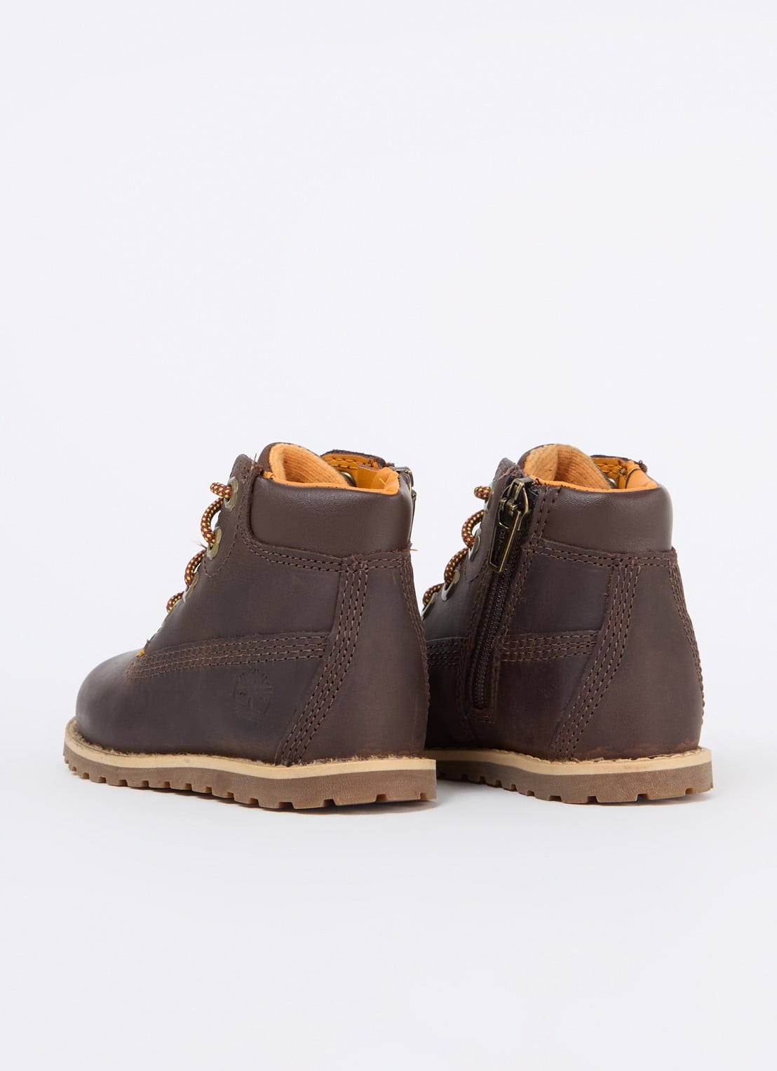 Timberland Pokey Pine veterboot van nubuck - achterkant 3 donkerbruin