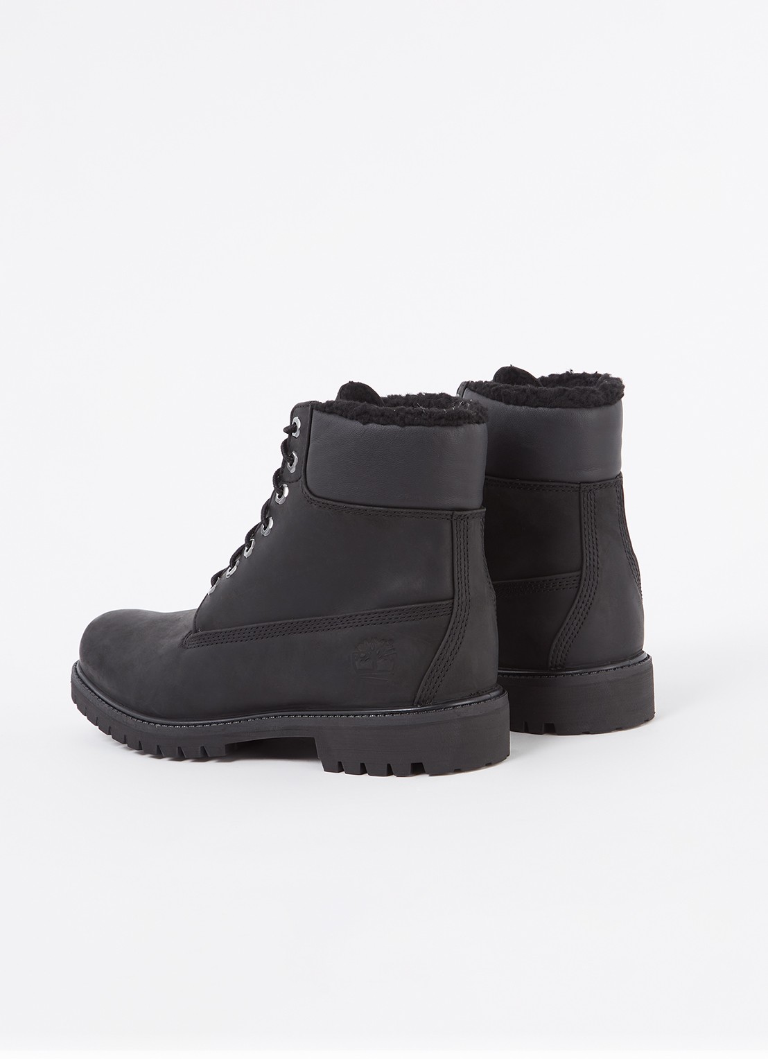 Timberland Premium 6-Inch veterboot van leer - achterkant zwart