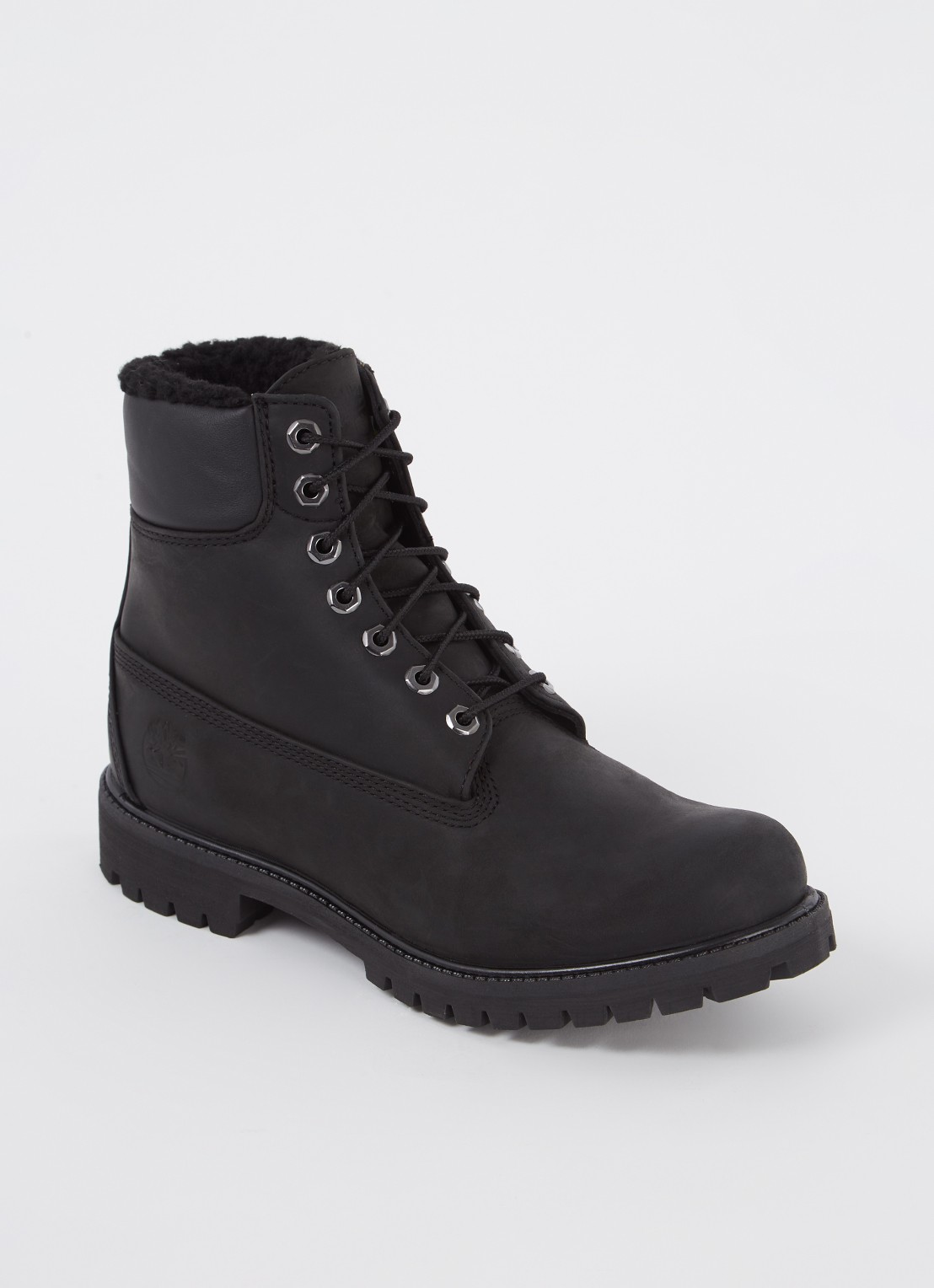 Timberland Premium 6-Inch veterboot van leer - voorkant 2 zwart