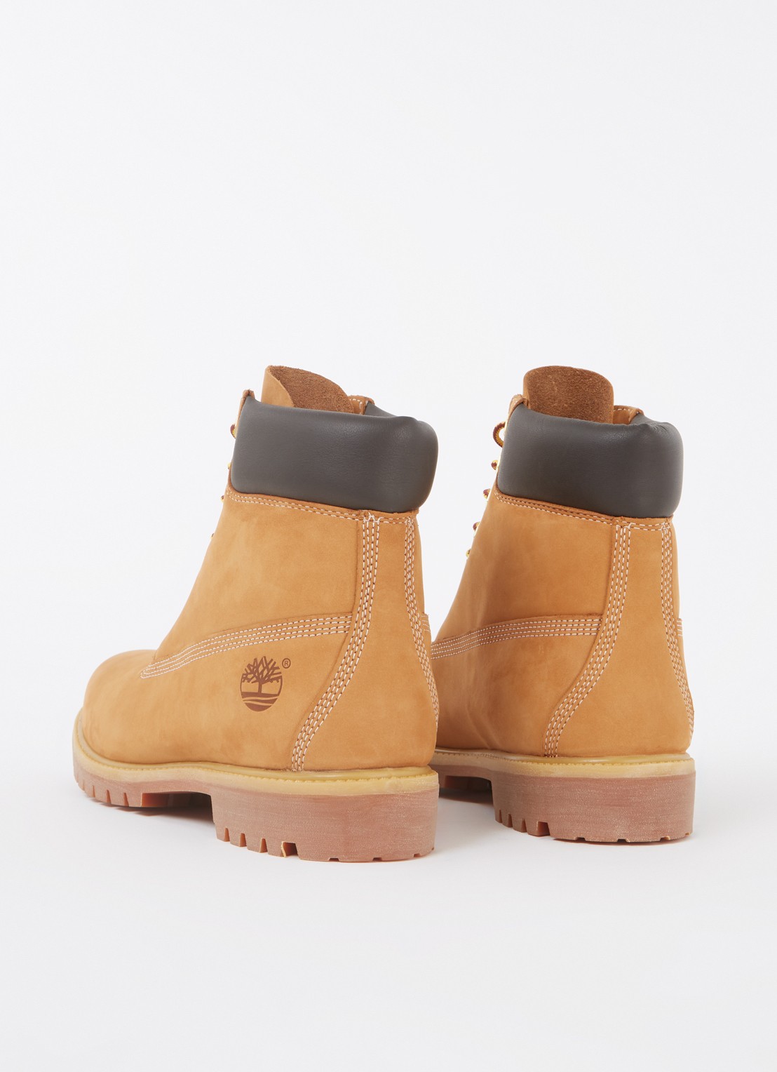 Timberland Premium 6-Inch veterboot van leer - achterkant 4 geel