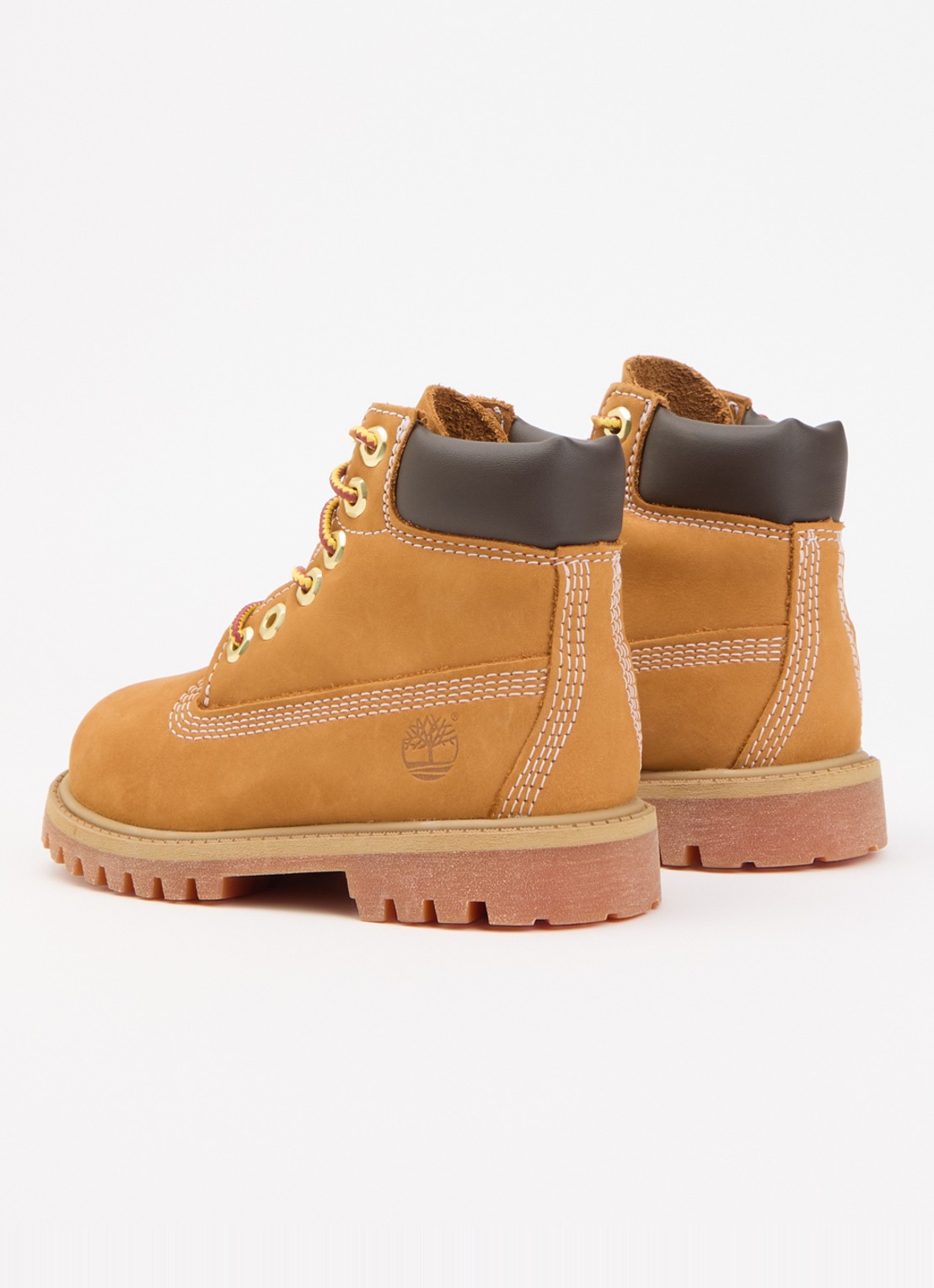 Timberland Premium 6 Inch veterboot van nubuck  - achterkant 5 camel