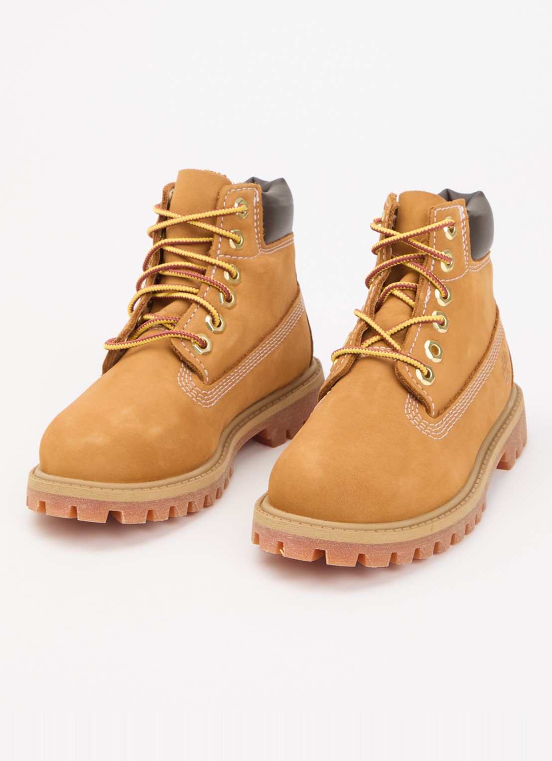 Timberland Premium 6 Inch veterboot van nubuck  - voorkant 9 camel