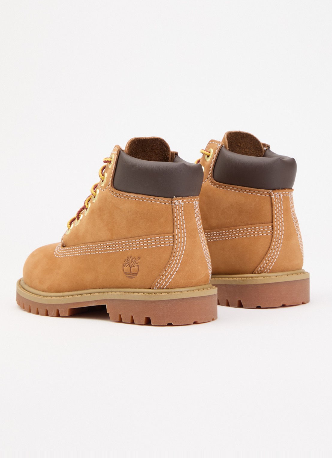 Timberland Premium 6 Inch veterboot van nubuck  - achterkant 6 camel
