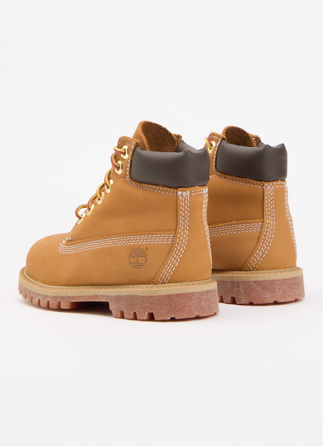Timberland Premium 6 Inch veterboot van nubuck  - achterkant 7 camel