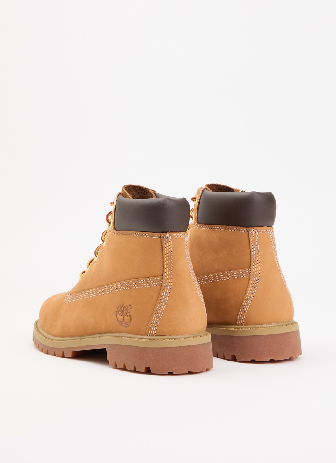 Timberland Veterboot van leer met logo - achterkant 8 camel