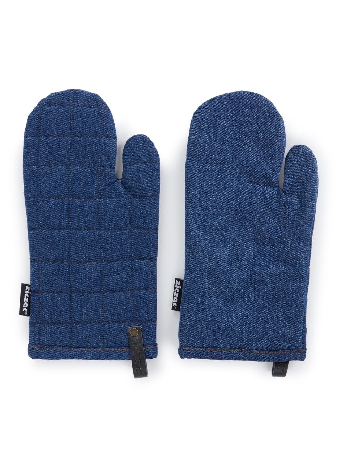 Tiseco Denim ovenwant set van 2 - voorkant donkerblauw