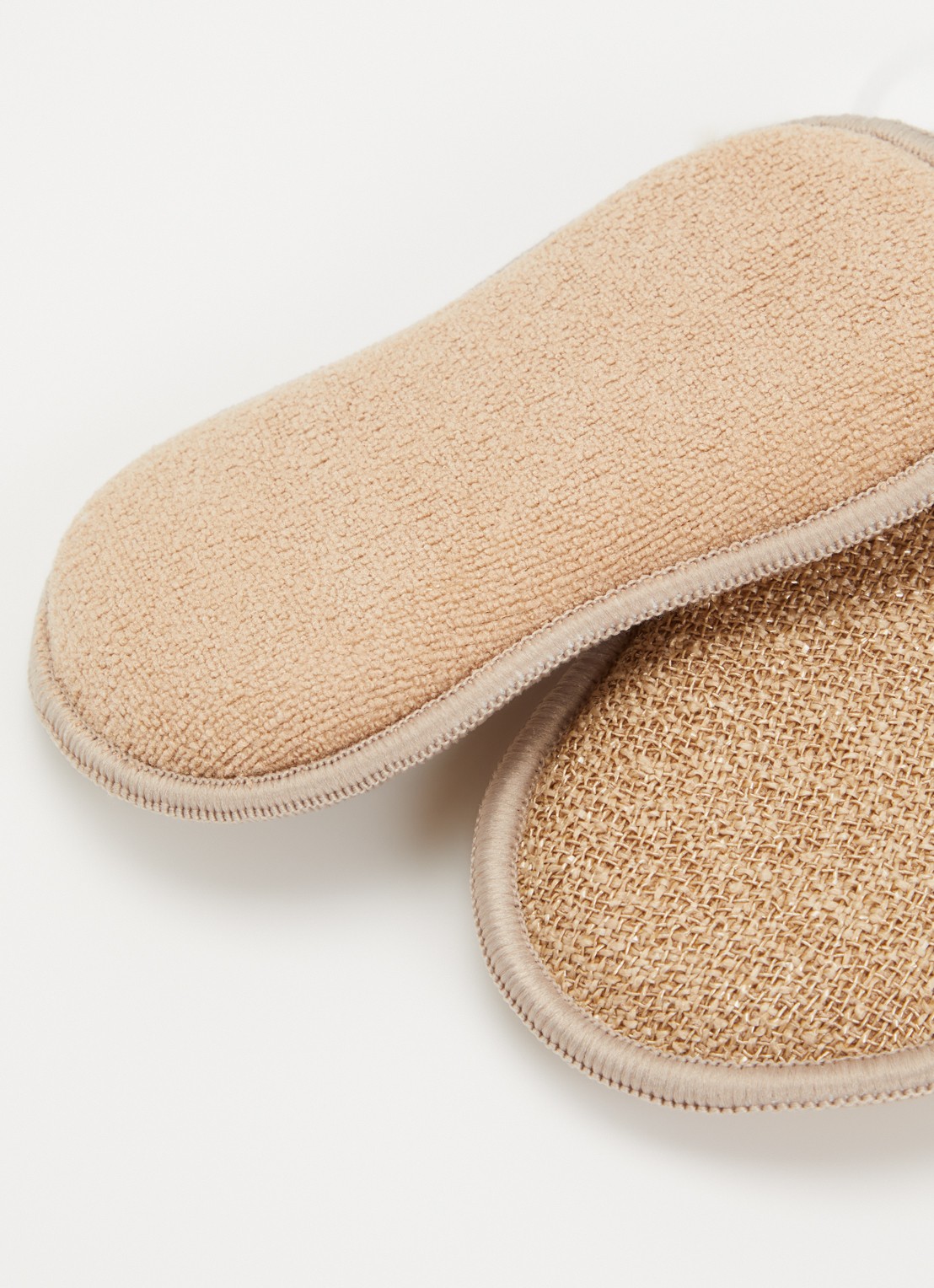 Tiseco Essentials keukenspons set van 3 - voorkant 2 beige