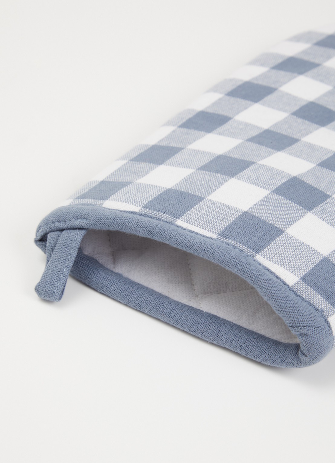 Tiseco Gingham ovenwant - voorkant 2 blauwgrijs