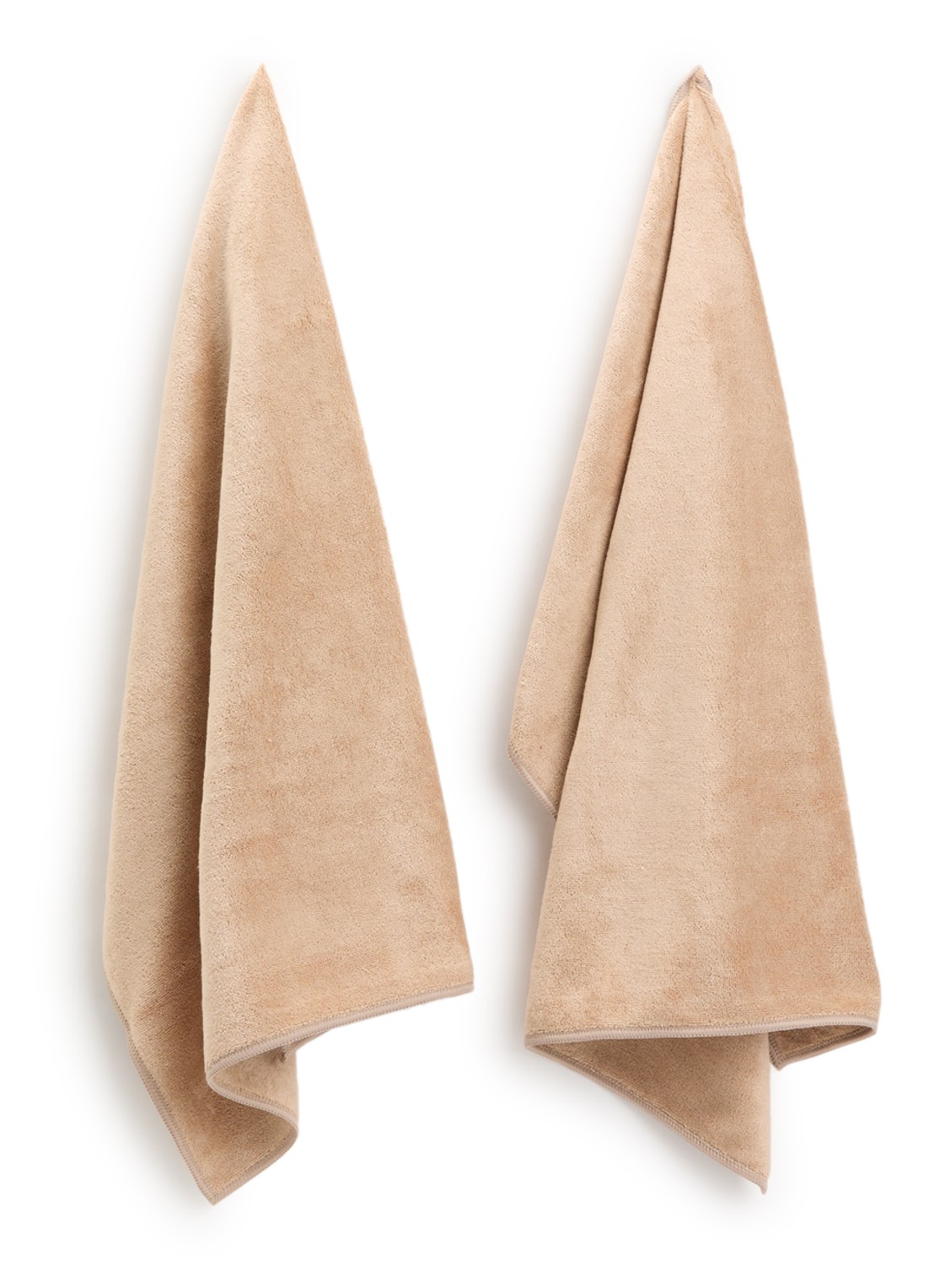 Tiseco Keukendoek 50 x 50 cm set van 2 - voorkant camel