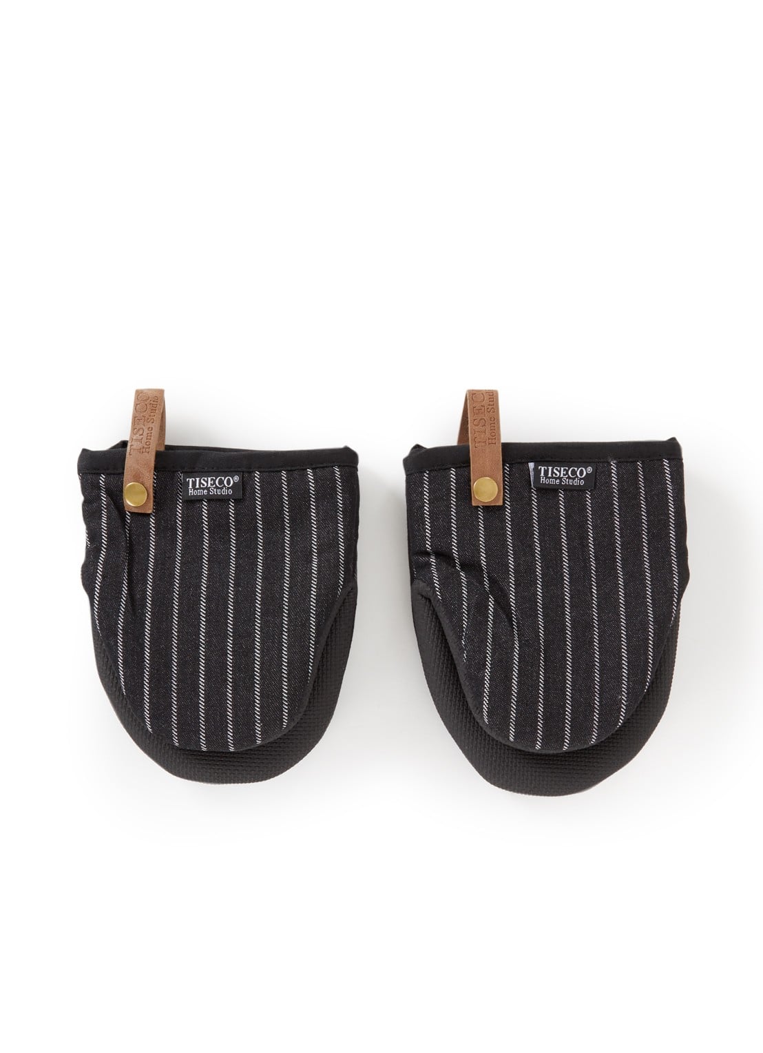 Tiseco Sherlock ovenwant set van 2 - voorkant zwart