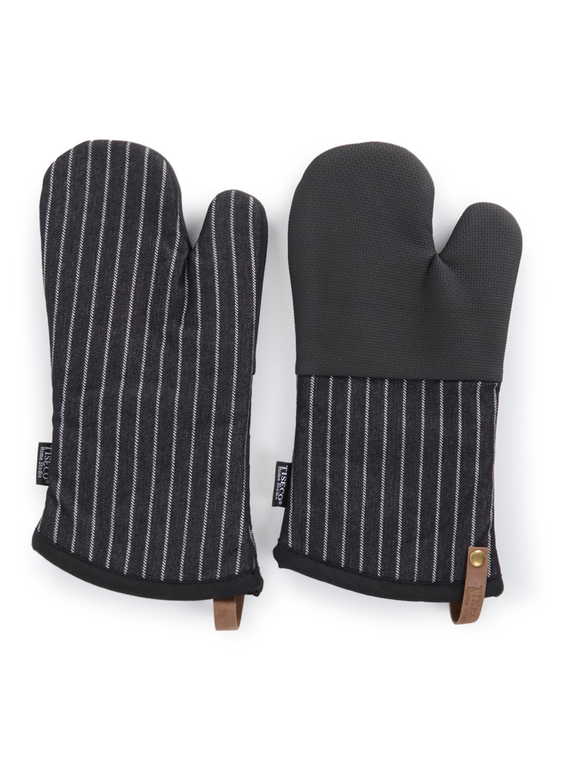 Tiseco Sherlock ovenwant set van 2  - voorkant zwart