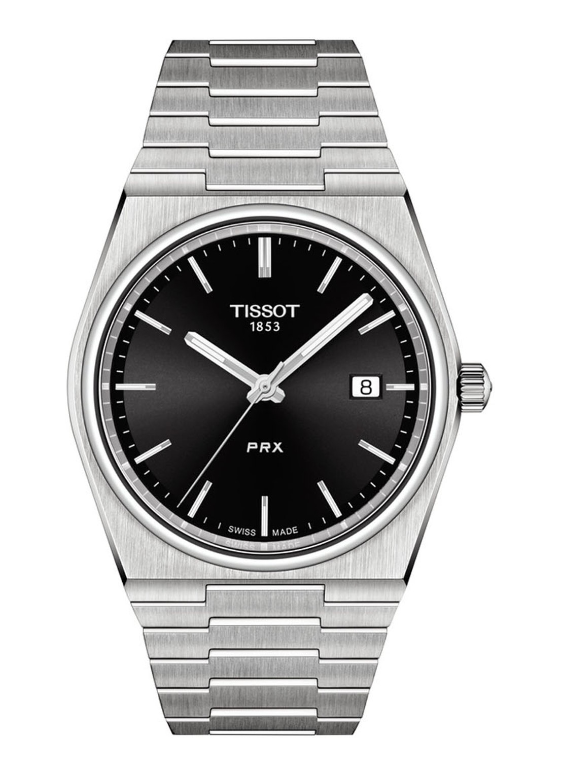 Tissot PRX horloge T1374101105100 - voorkant zilver