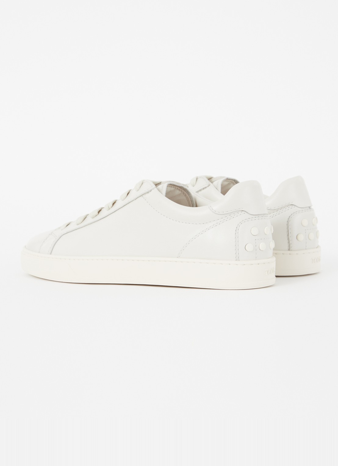 Tod's Allacciata Cassetta sneaker van kalfsleer - achterkant 7 ivoor