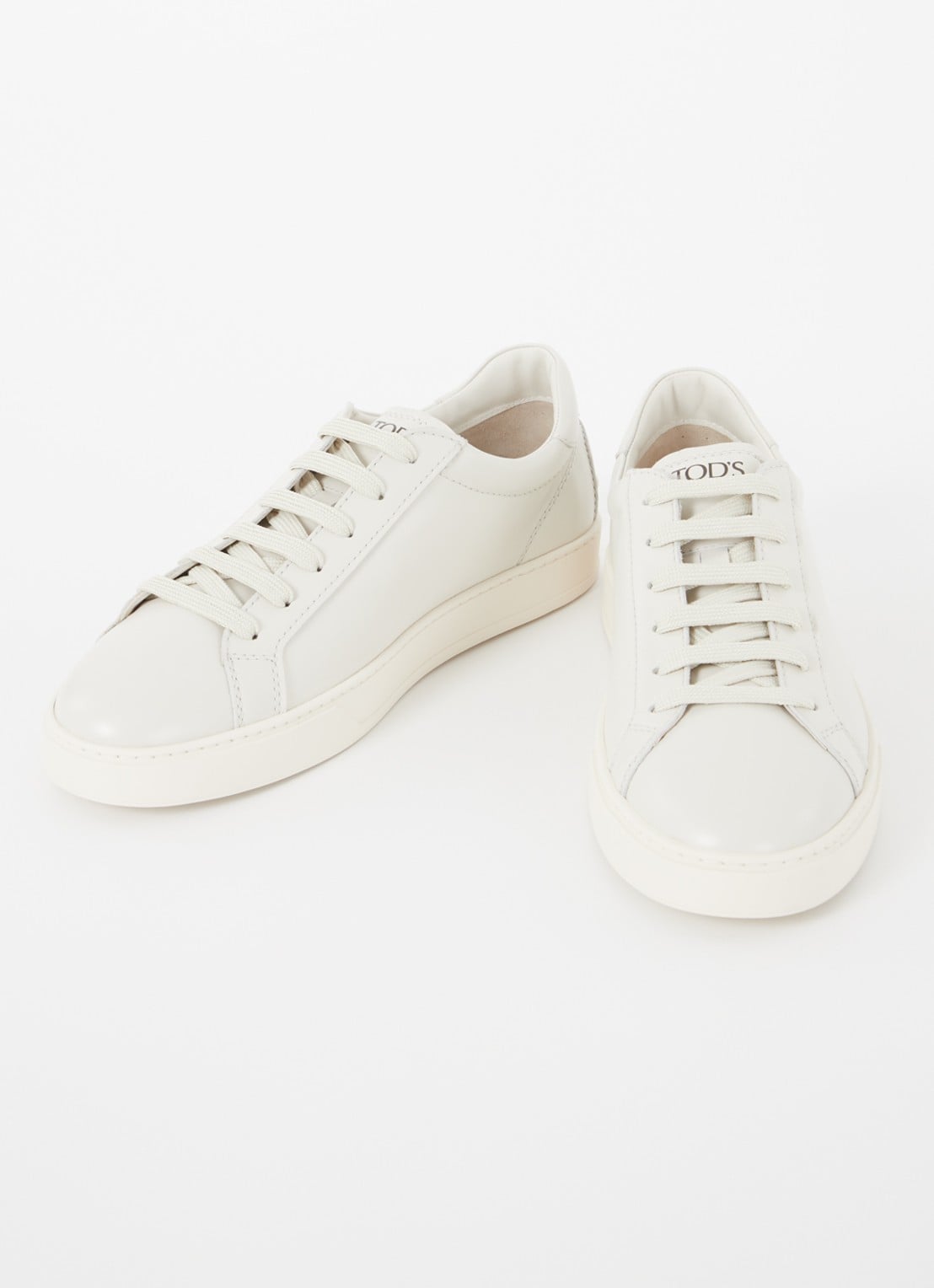 Tod's Allacciata Cassetta sneaker van kalfsleer - detail 3 ivoor
