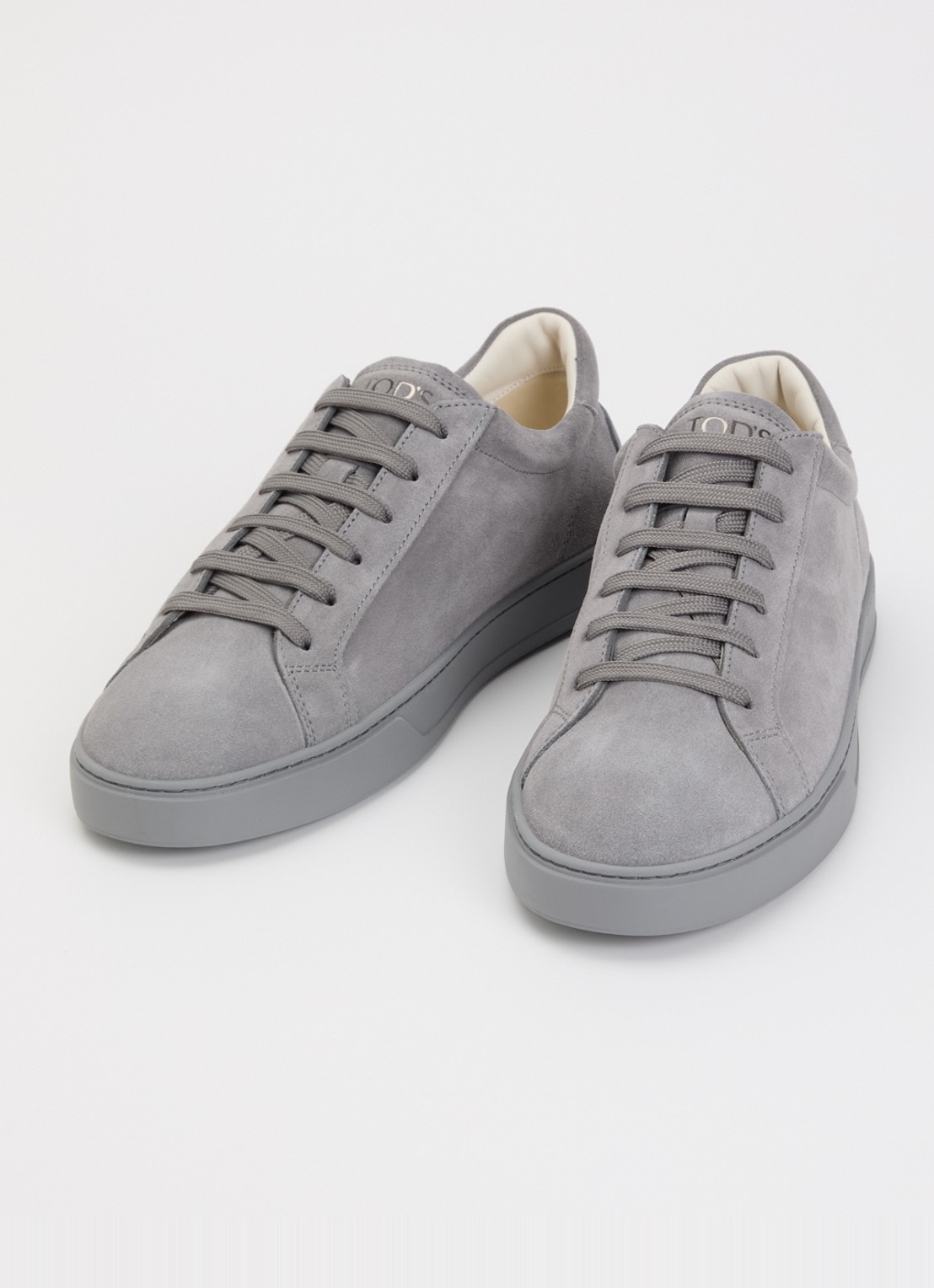 Tod's Allacciata Cassetta sneaker van kalfsleer - detail 2 grijs