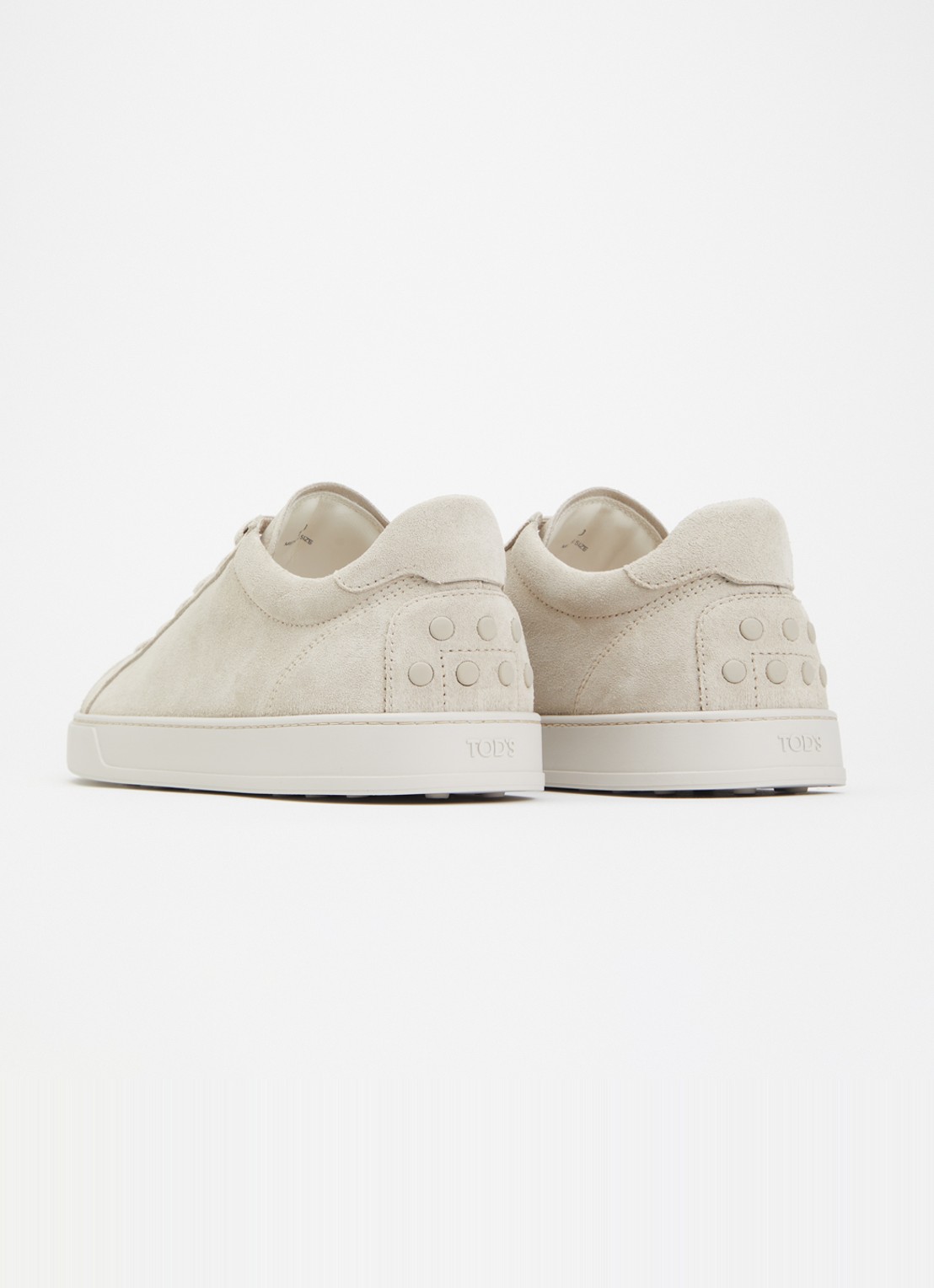 Tod's Allaciata Cassetta sneaker van kalfssuède - achterkant 6 beige