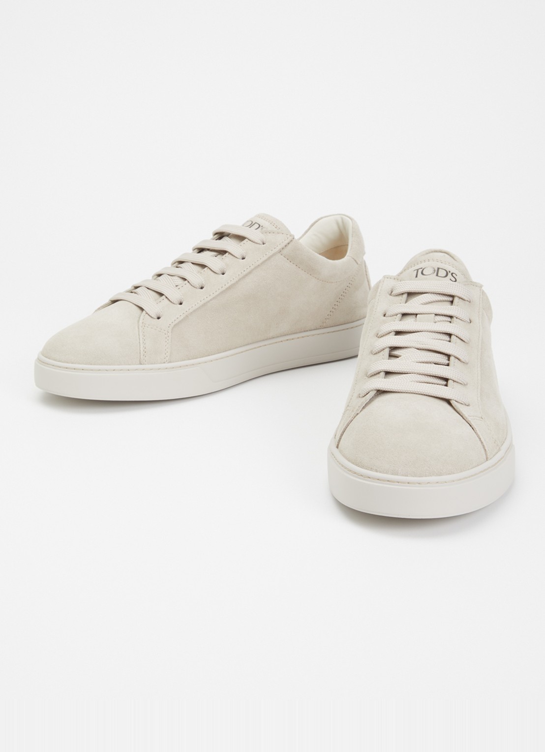 Tod's Allaciata Cassetta sneaker van kalfssuède - detail beige