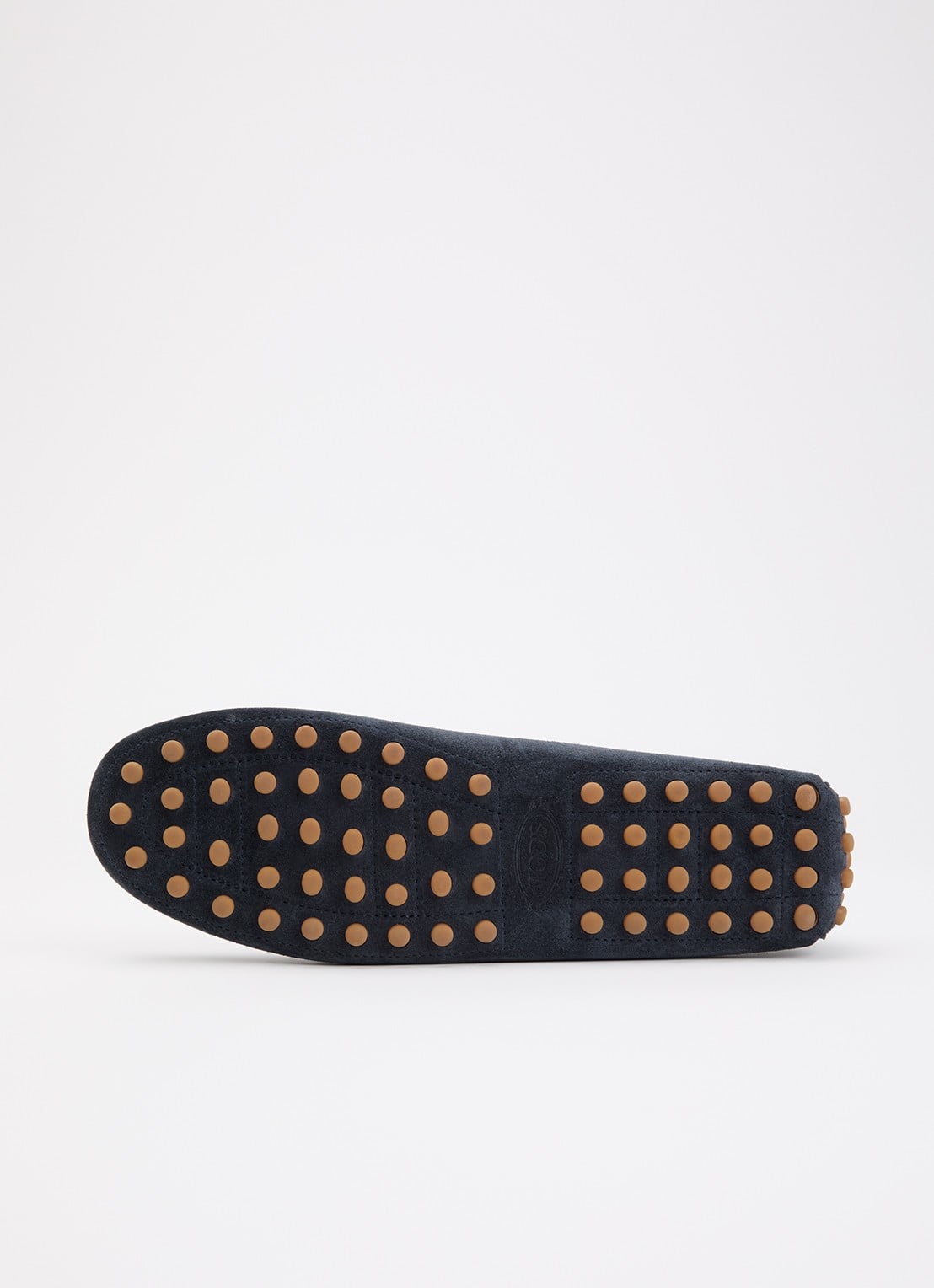 Tod's Boat Gommino mocassin van kalfssuède - detail 5 donkerblauw