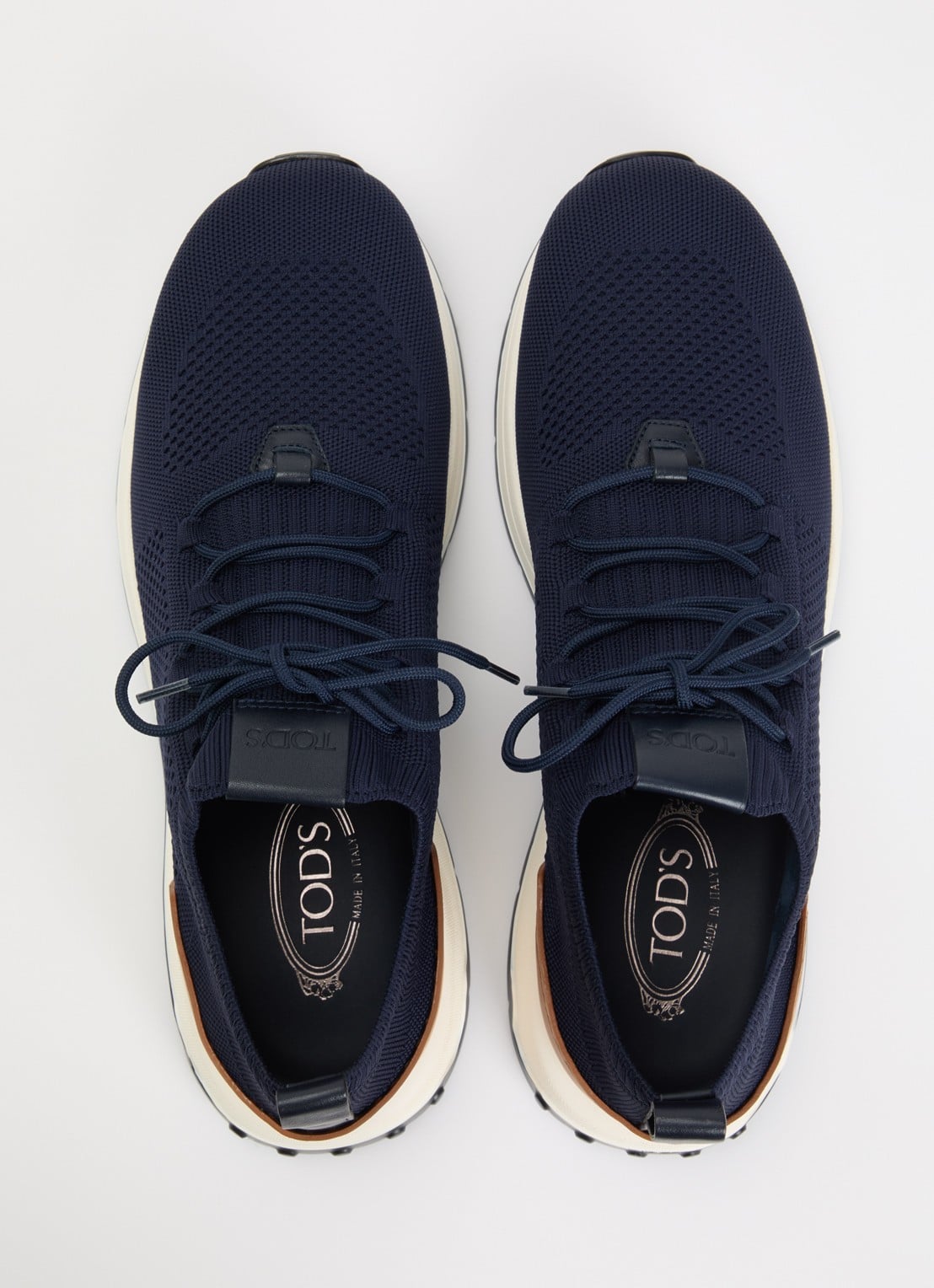 Tod's Calzino sneaker met gebreid bovenwerk - detail 3 donkerblauw