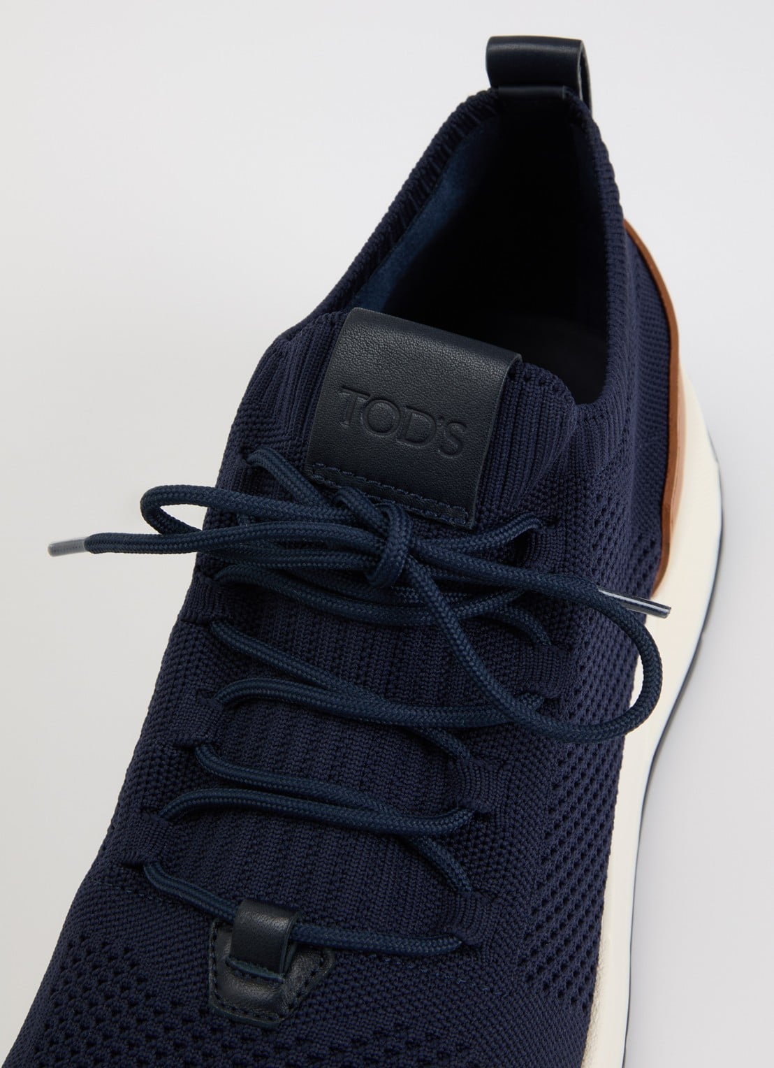 Tod's Calzino sneaker met gebreid bovenwerk - detail 5 donkerblauw