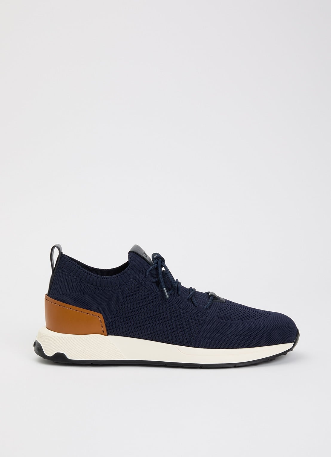 Tod's Calzino sneaker met gebreid bovenwerk - voorkant donkerblauw