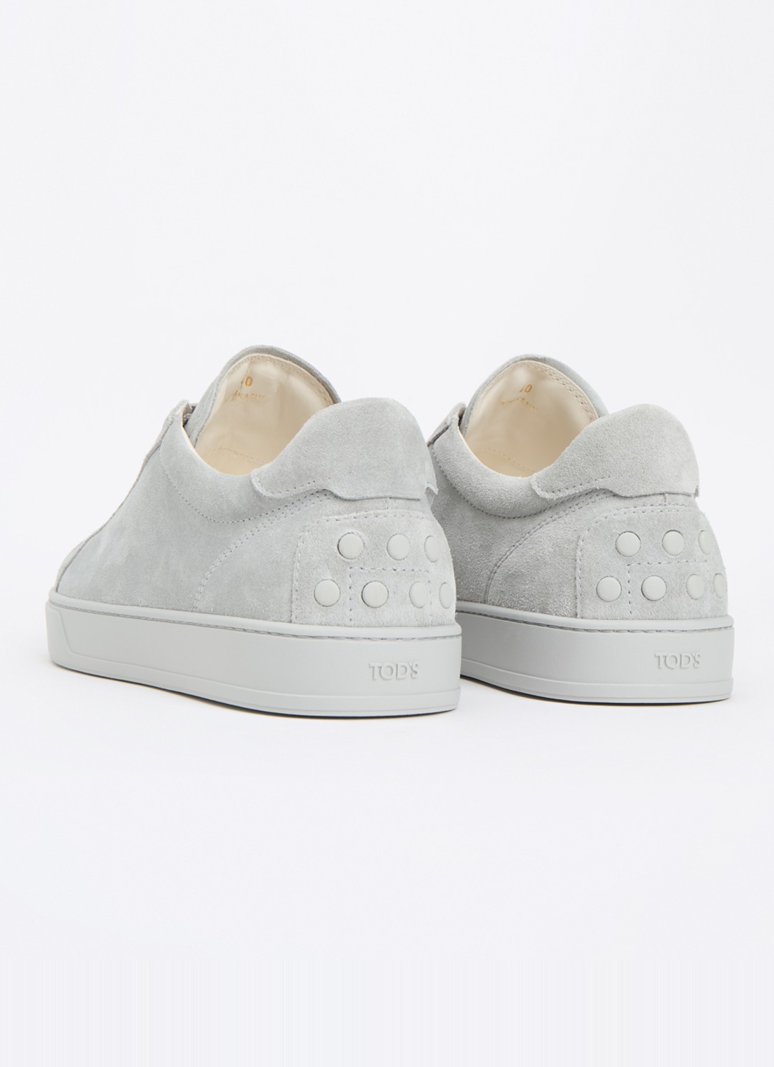 Tod's Cassetta sneaker van kalfssuède - achterkant 2 grijs
